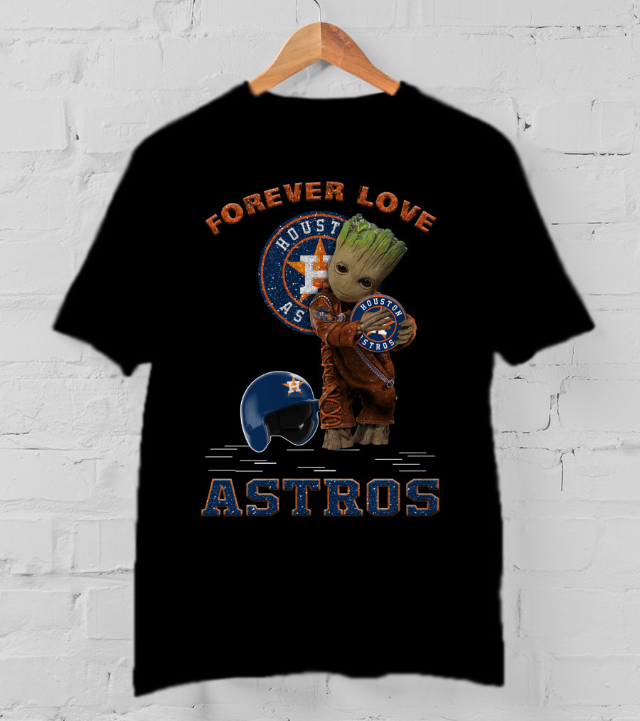 Forever Love Houston Astros MLB Fans Groot T-Shirt