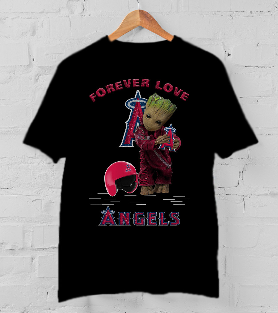 Forever Love Angels Groot Los Angeles MLB Fans T-Shirt