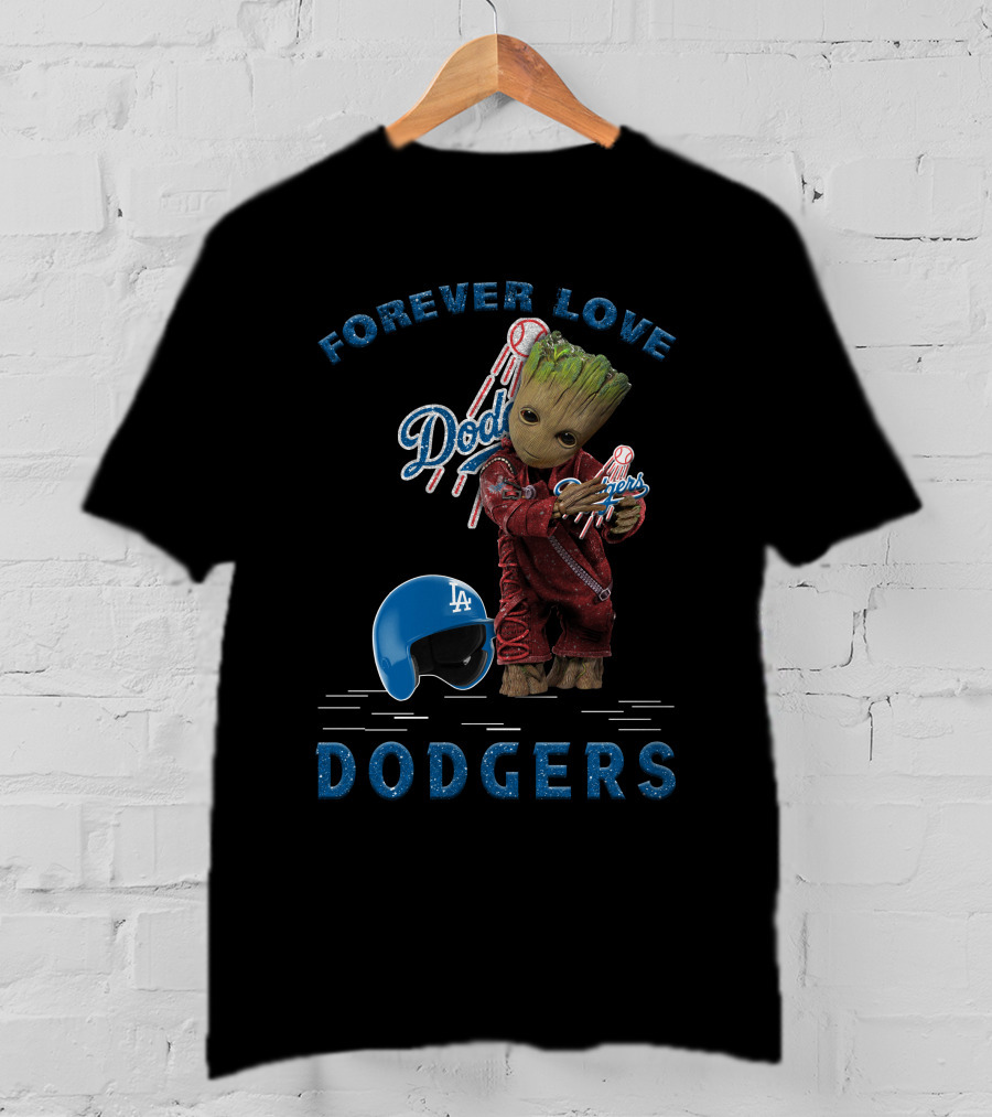 Forever Love Dodgers Los Angeles MLB Baseball Groot Fan Favorite T-Shirt