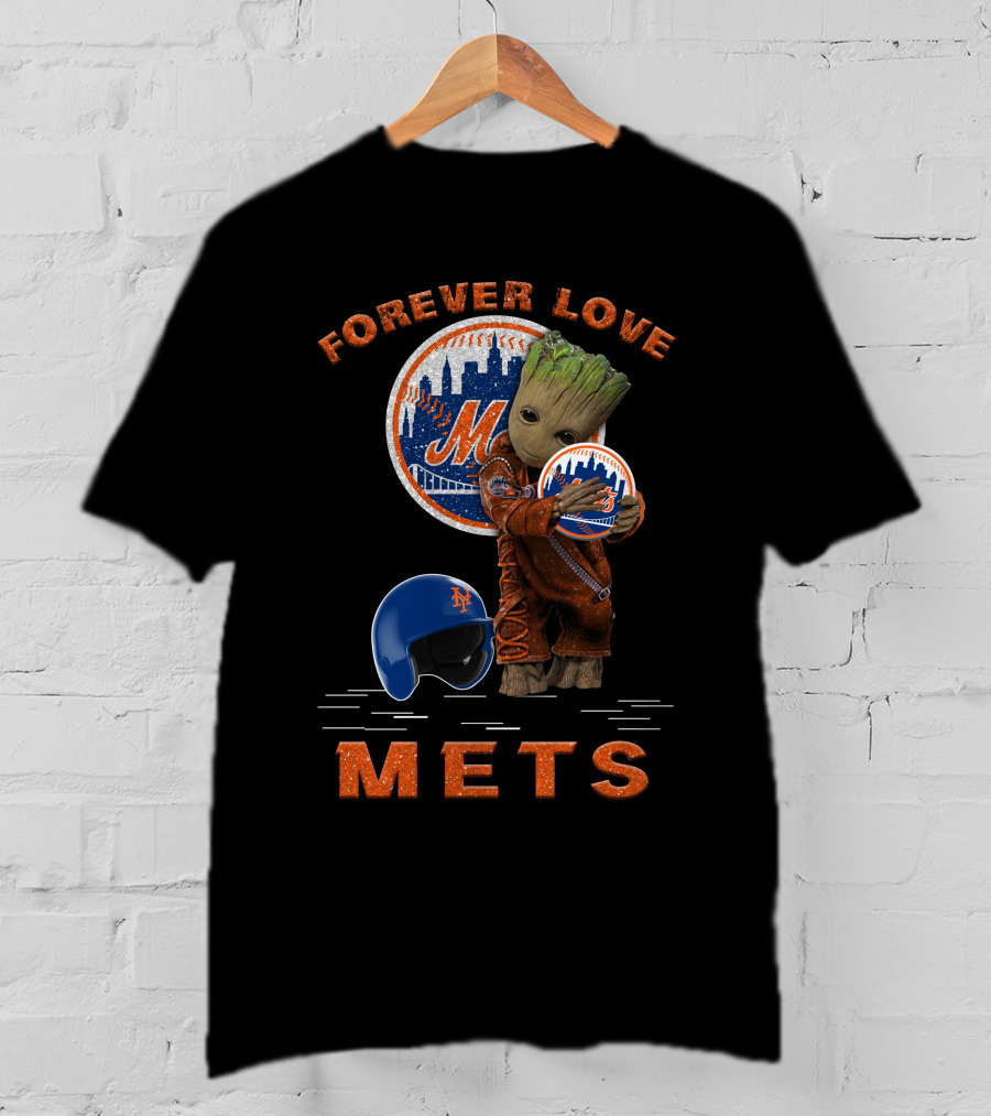 Forever Love Mets Groot MLB Fans T-Shirt