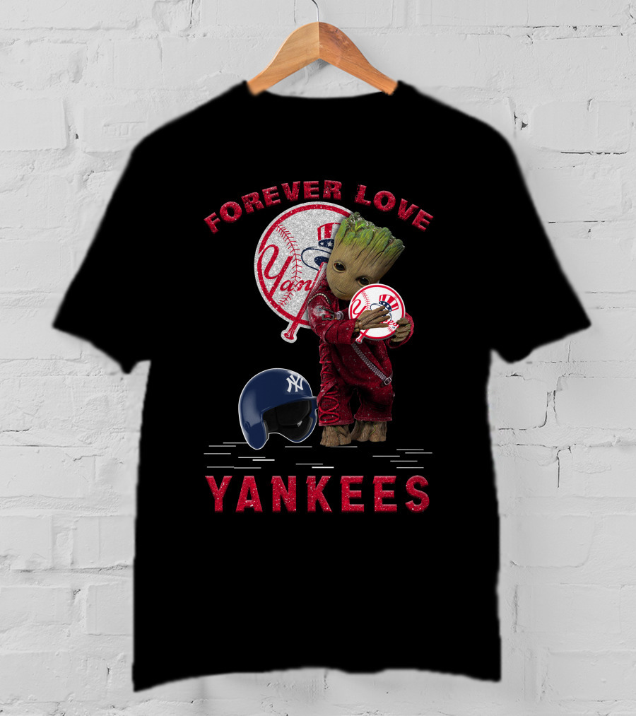 Forever Love Yankees Groot New York Yankees MLB Fans T-Shirt