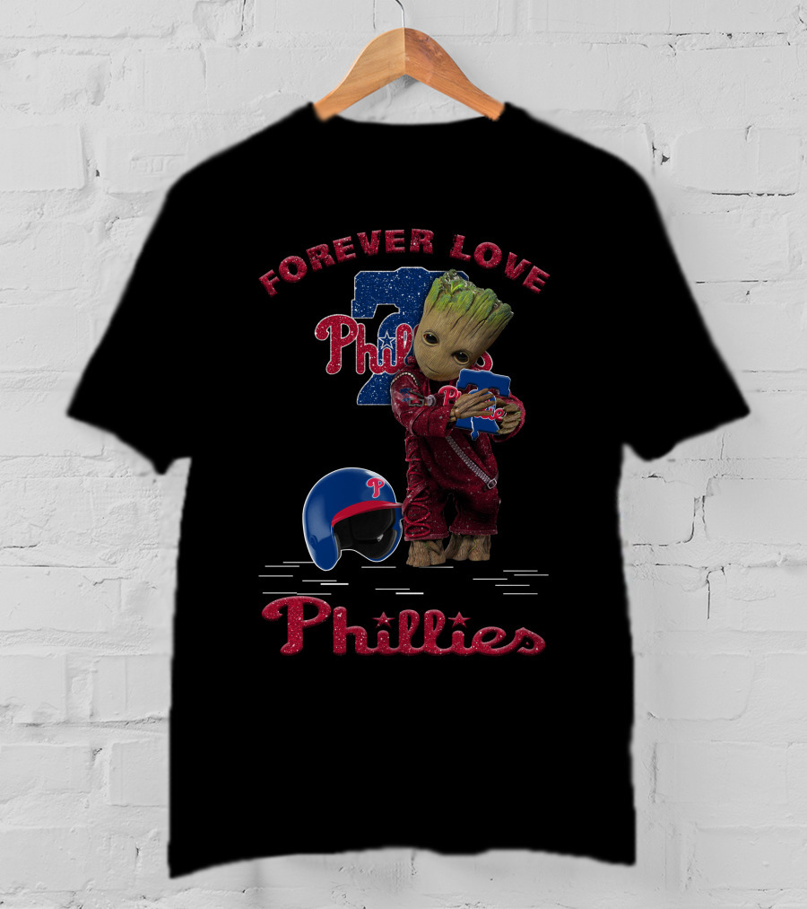Forever Love Phillies Groot Philadelphia Baseball MLB Fans T-Shirt