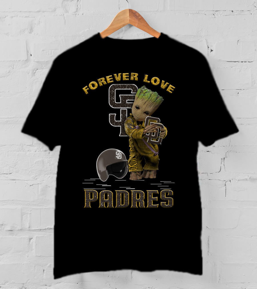 Forever Love Groot San Diego Padres MLB Fans T-Shirt