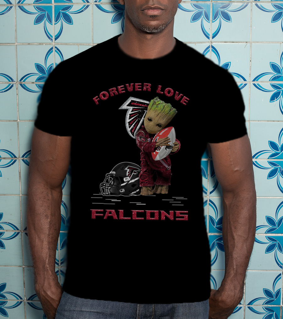 Forever Love Falcons Groot Football Atlanta T-Shirt
