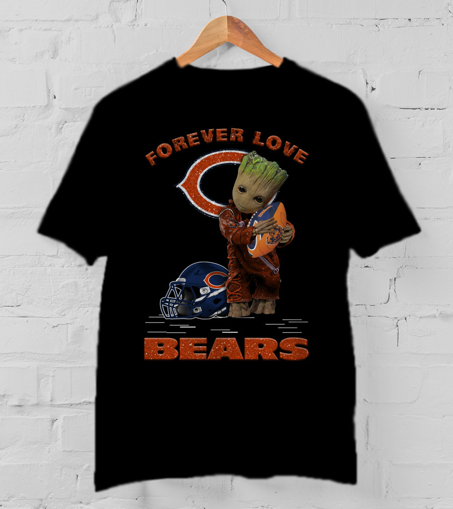 Forever Love Bears Groot Football Fan T-Shirt