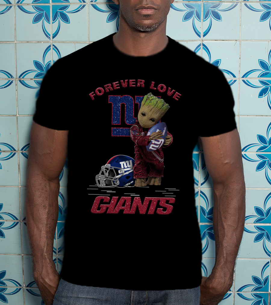Forever Love Groot New York Giants T-Shirt
