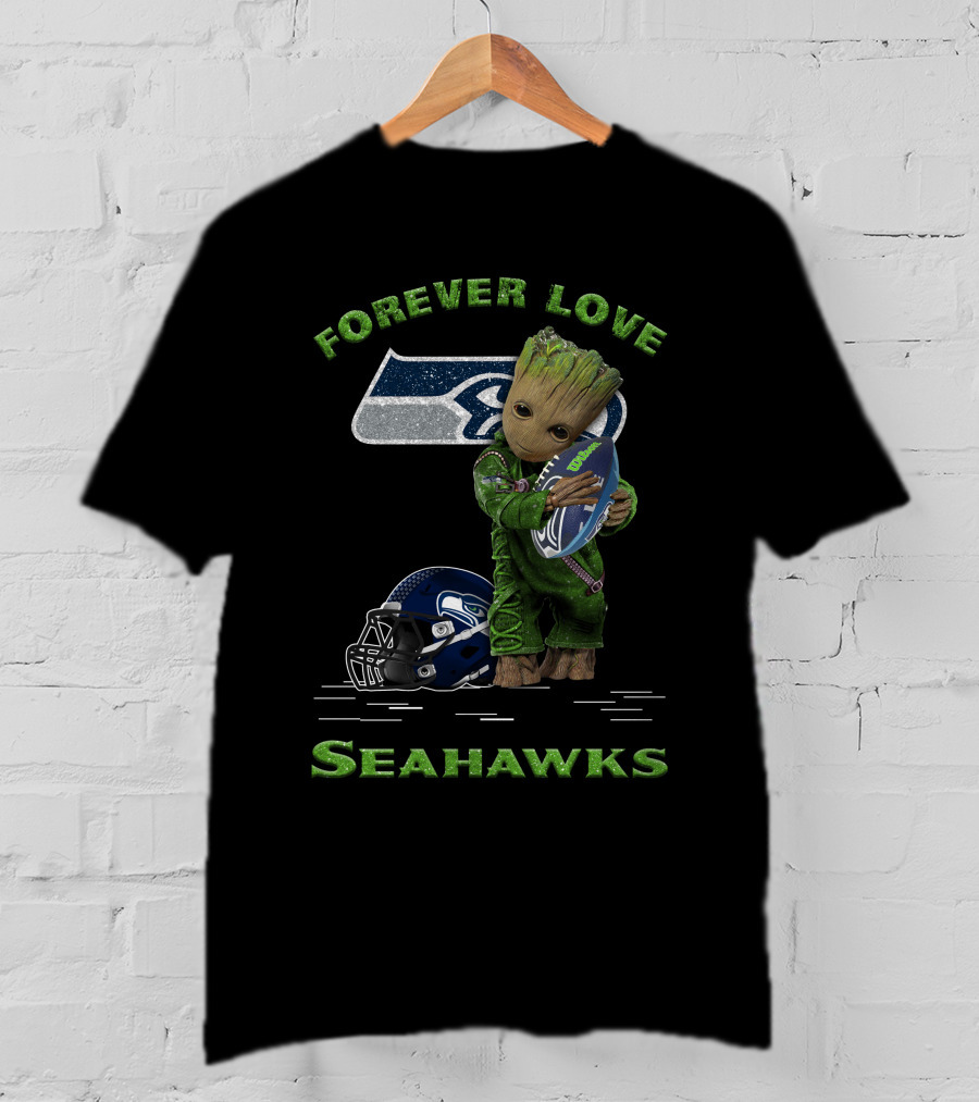 Forever Love Seahawks Groot Football Fan T-Shirt