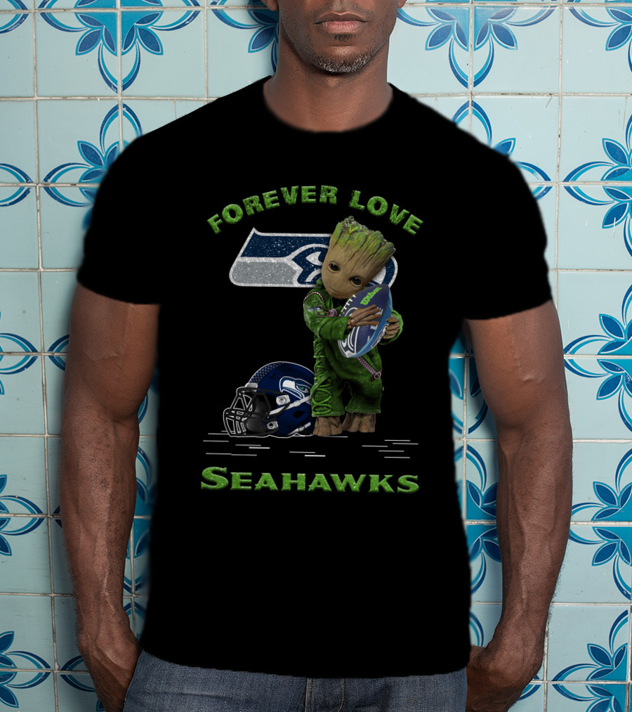 Forever Love Seahawks Groot Football Fan T-Shirt