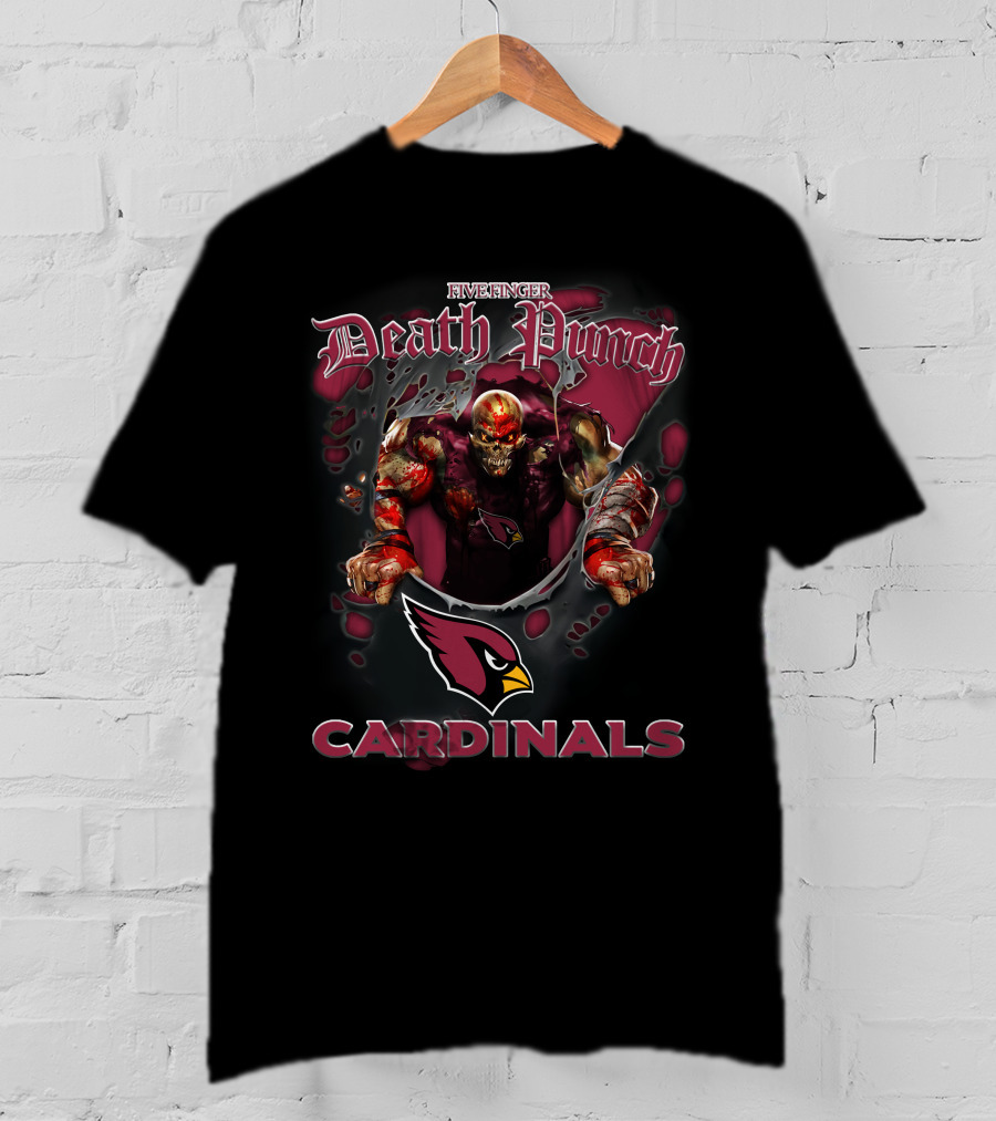 Five Finger Death Punch Cardinals Nfl Football Fans Arizona T-Shirt