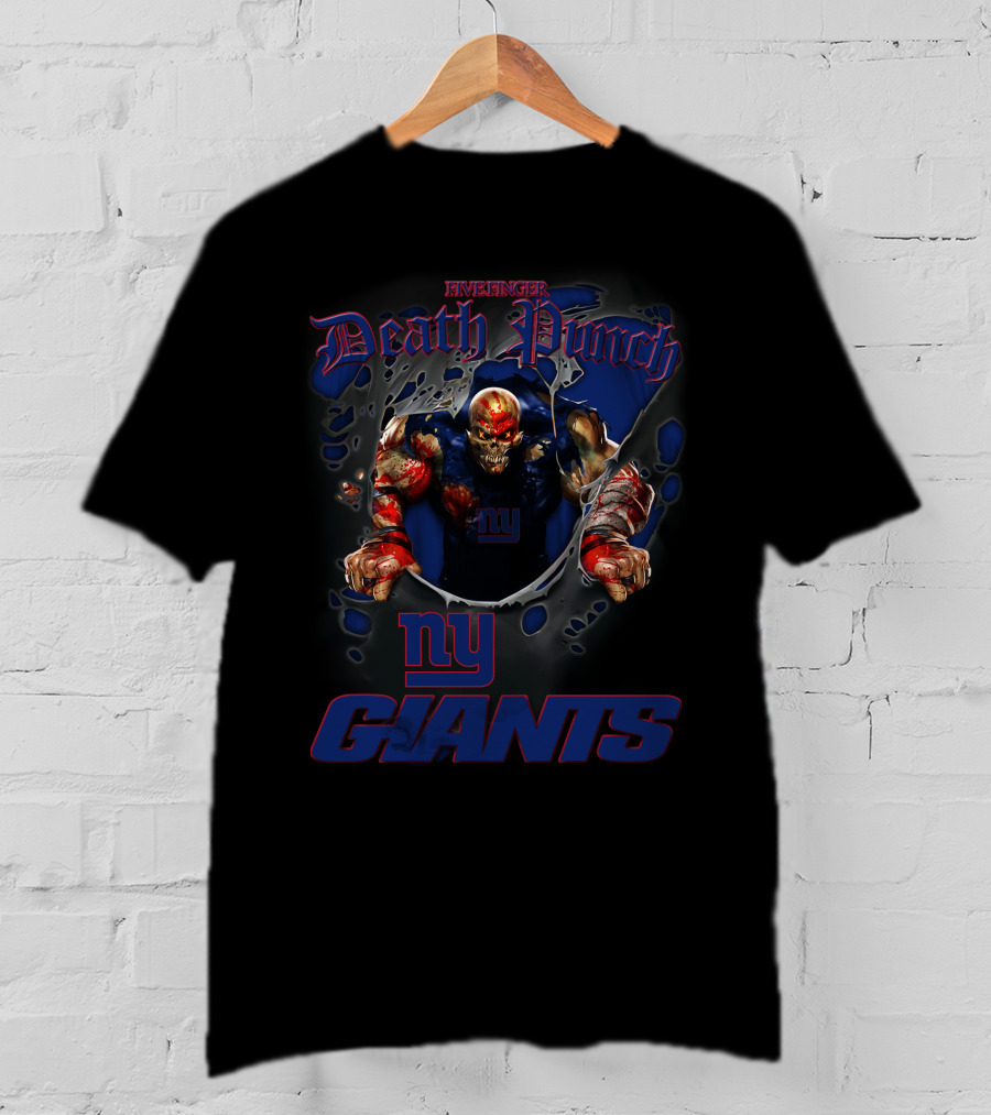Five Finger Death Punch New York Giants Nfl Football Fans T-Shirt