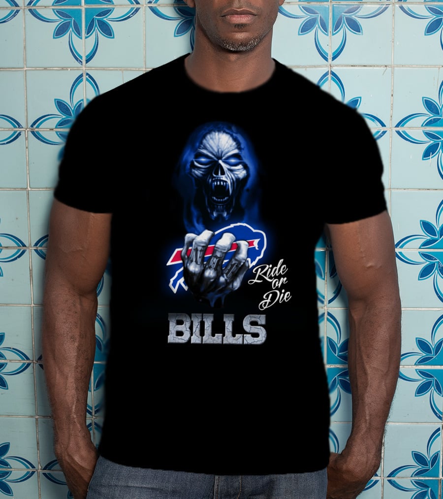 Buffalo Bills Ride Or Die Skull Nfl 146 Hd0004 T-Shirt