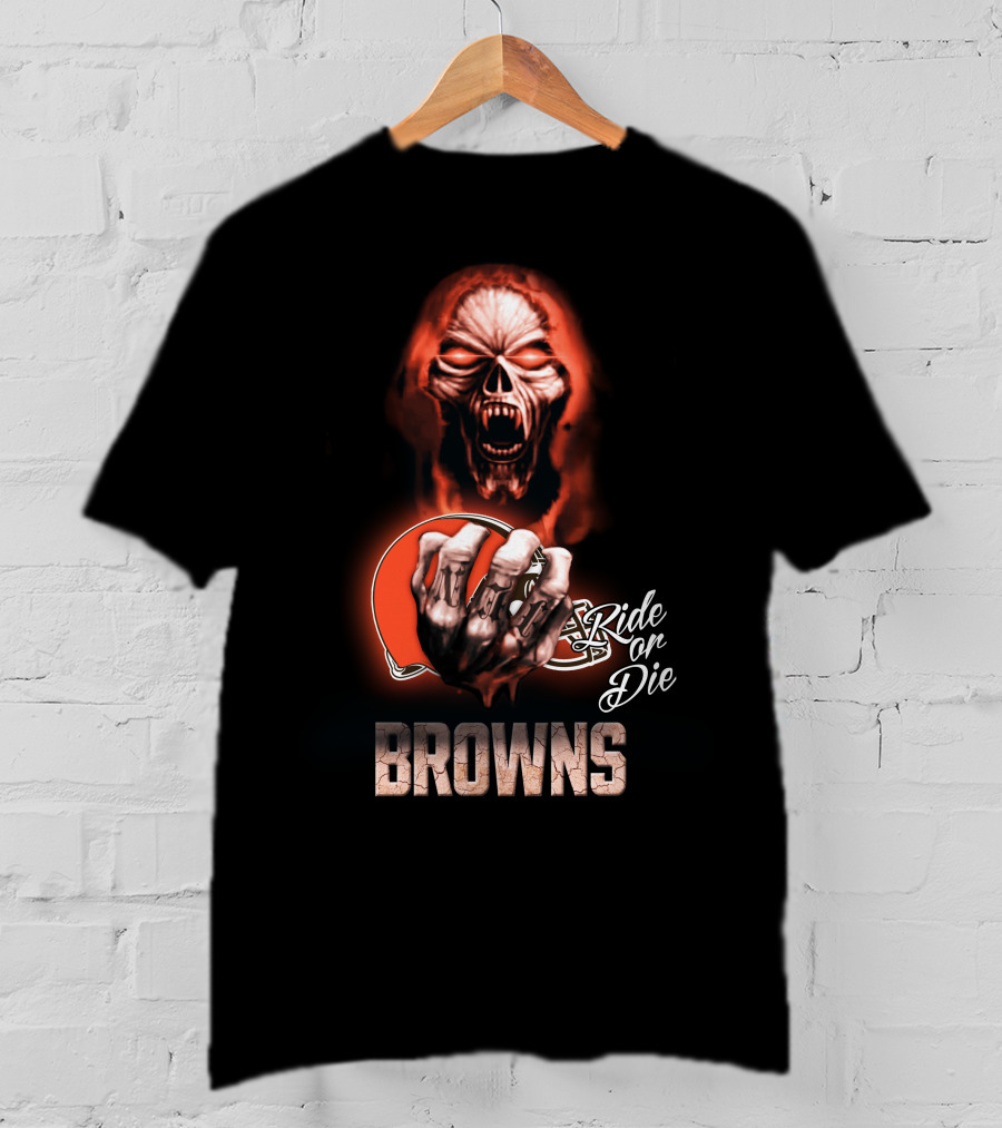 Browns Nfl Cleveland Ride Or Die 146 Hd0008 T-Shirt