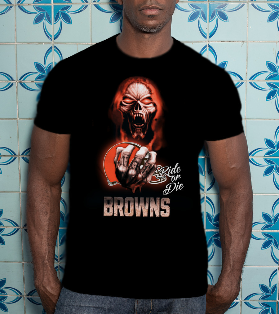Browns Nfl Cleveland Ride Or Die 146 Hd0008 T-Shirt