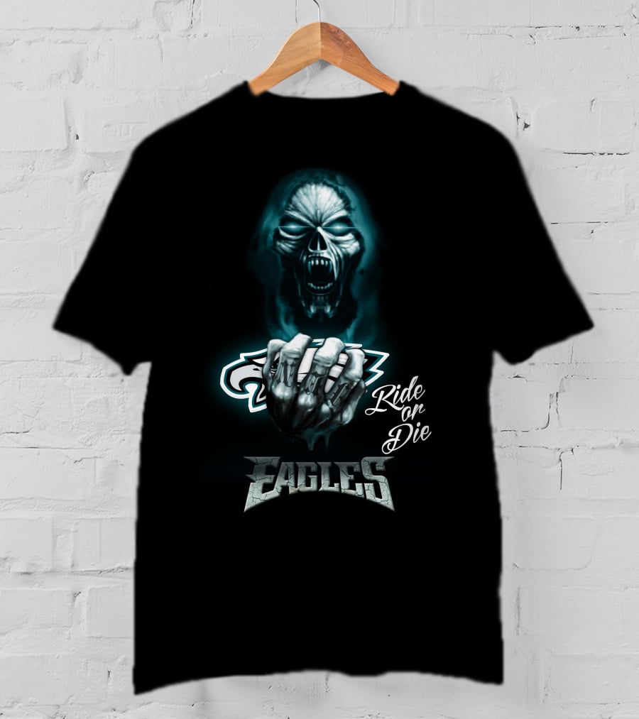 Nfl Philadelphia Eagles Ride Or Die Eagles 146 Hd0026 T-Shirt
