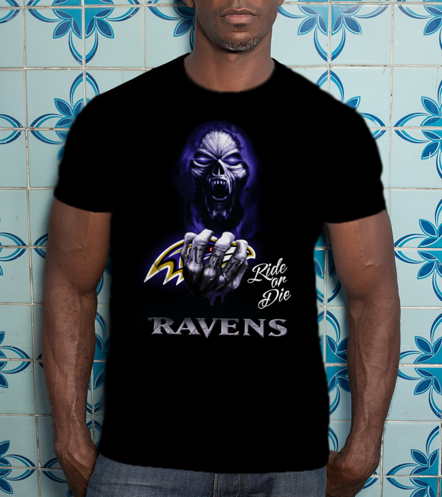 Ride Or Die Ravens Nfl Baltimore T-Shirt