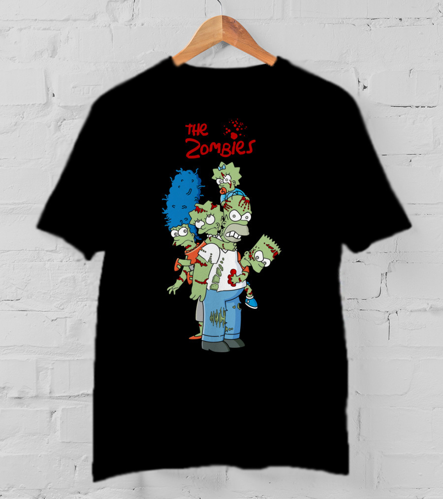 The Zoombies Family Parody Undead Springfield Icons T-Shirt