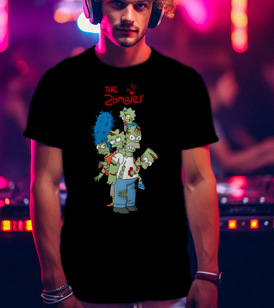 The Zoombies Family Parody Undead Springfield Icons T-Shirt