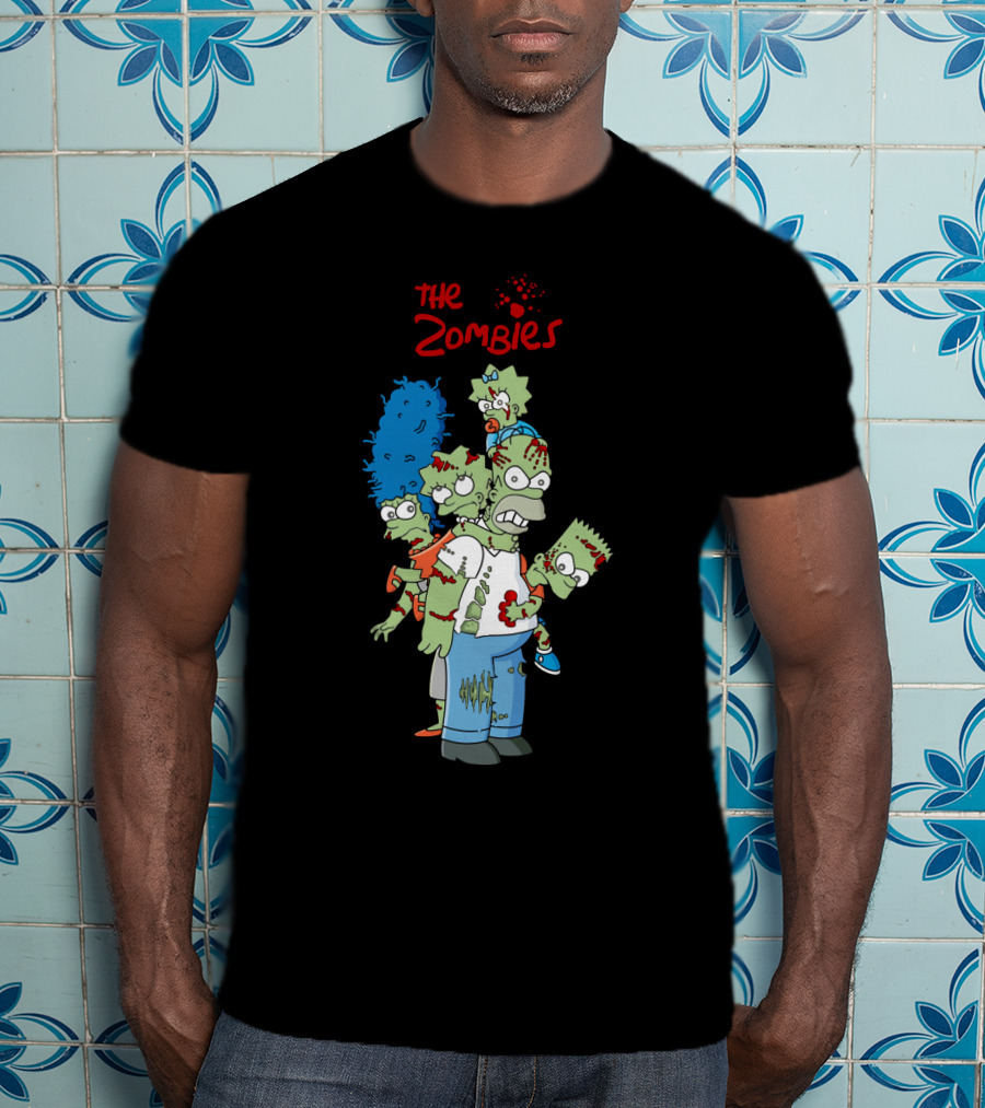 The Zoombies Family Parody Undead Springfield Icons T-Shirt