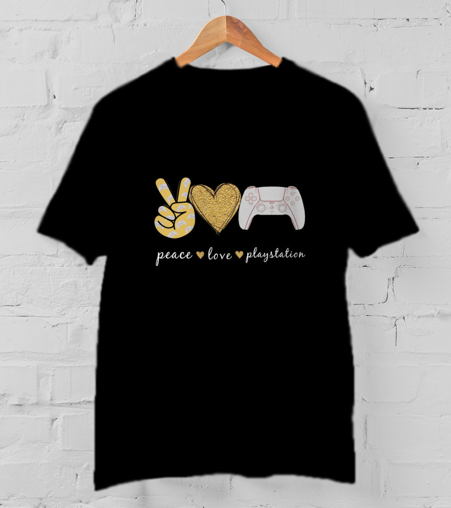 Peace Love Playstation Controller T-Shirt