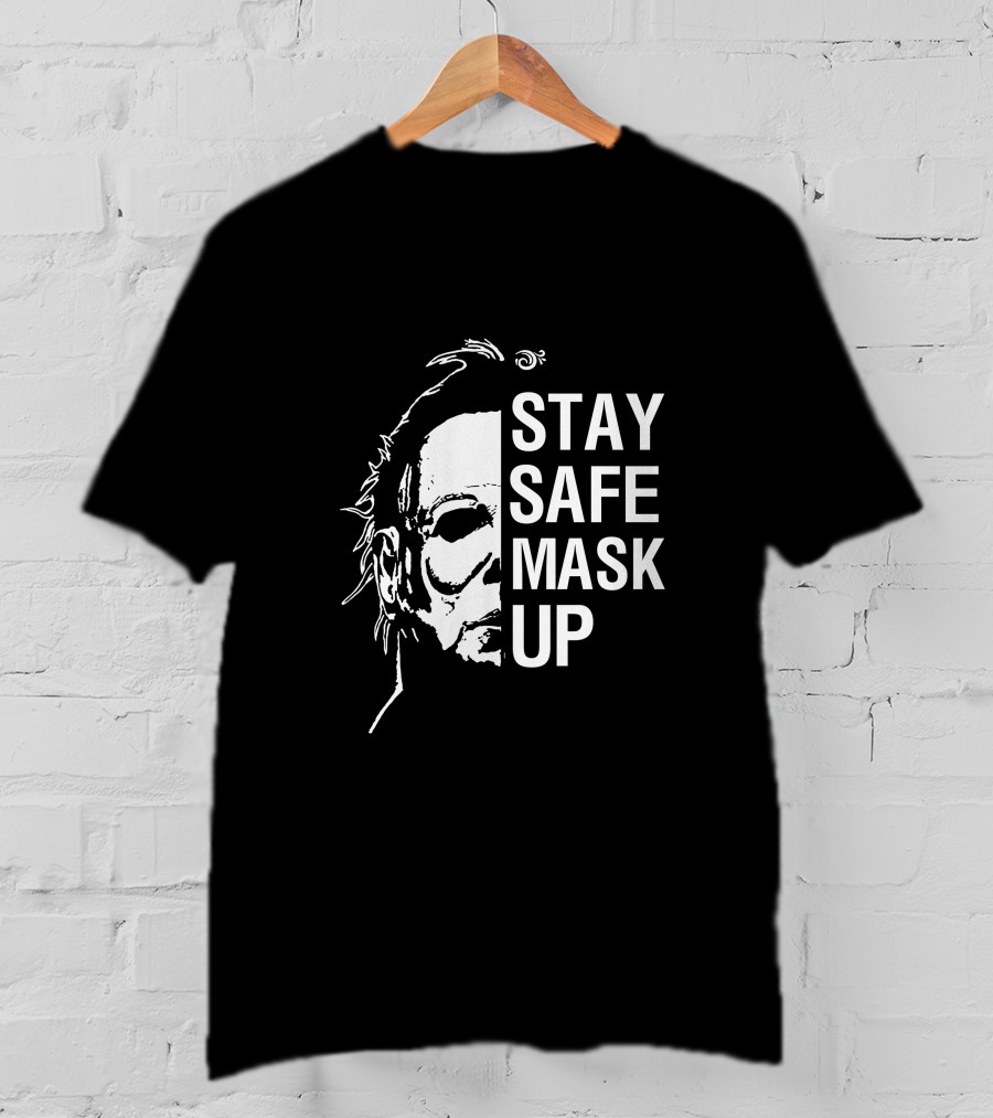 Stay Safe Mask Up Halloween T-Shirt