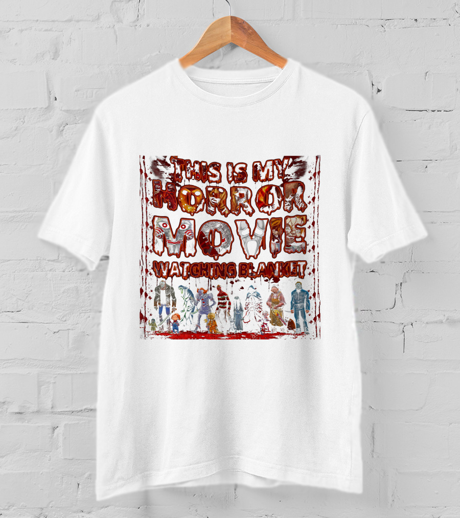 This Is My Horror Movie Watching Blanket T-Shirt