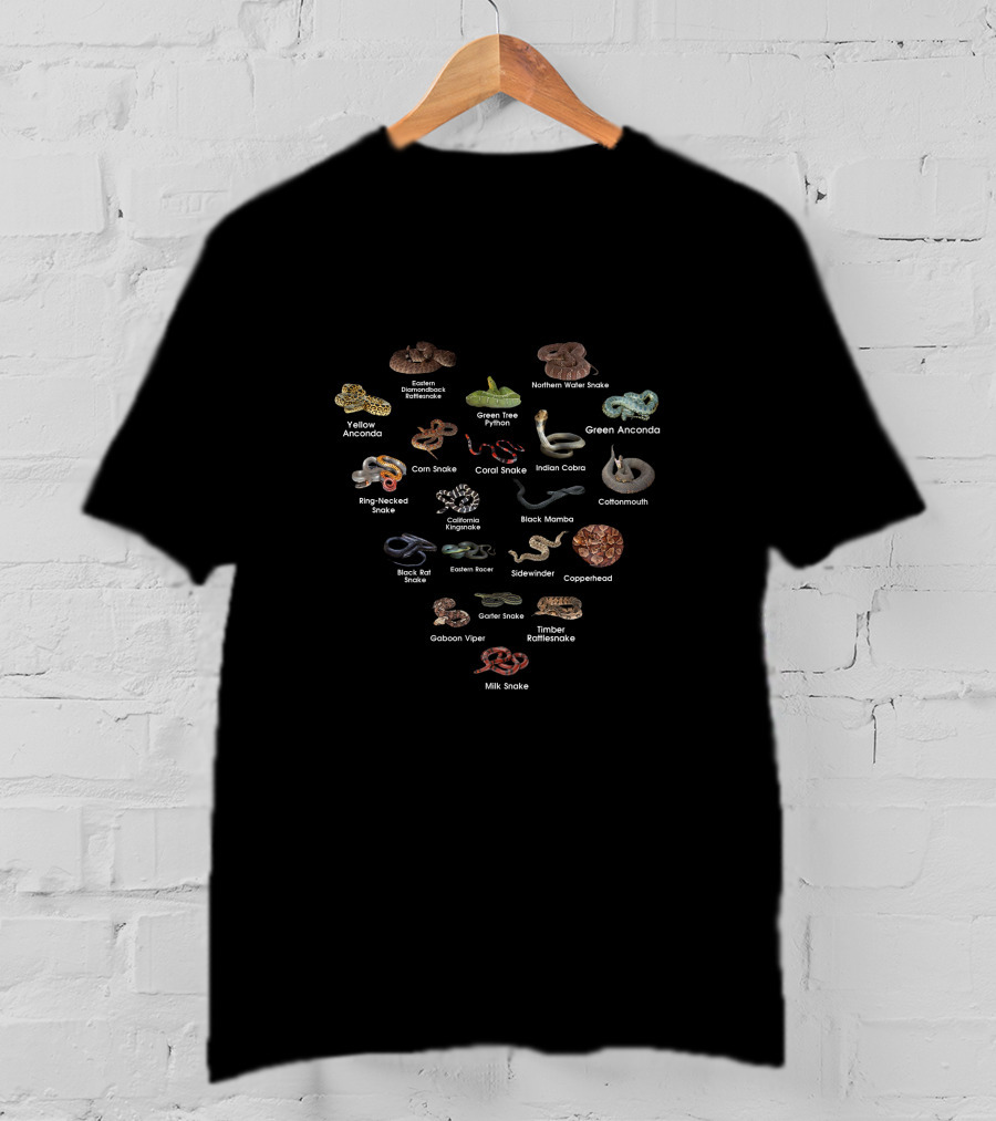 Yellow Anaconda Green Anaconda Northern Water Snake Corn Snake Timber Rattlesnake T-Shirt