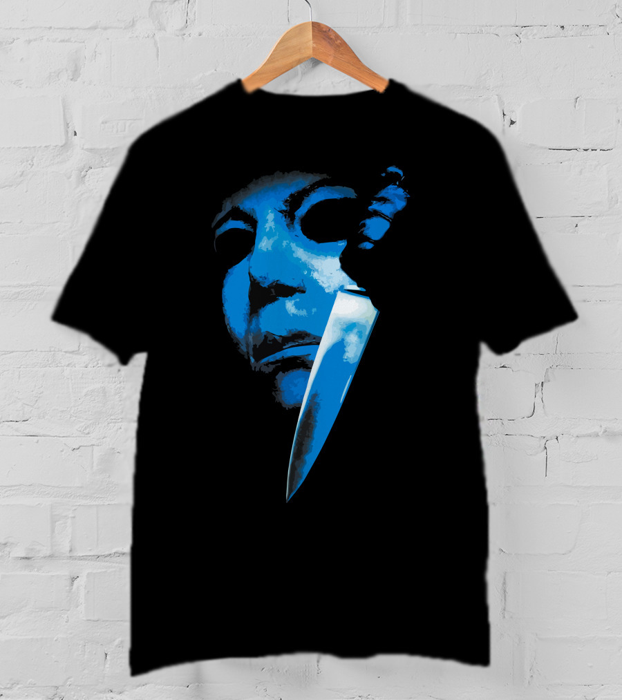 Halloween The Curse Of Michael Myers Knife Mask Iconic Horror T-Shirt