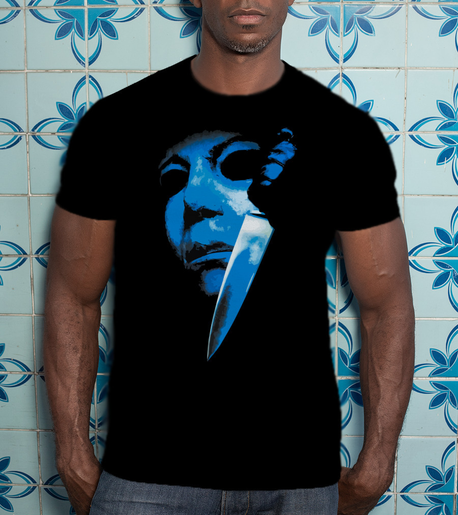Halloween The Curse Of Michael Myers Knife Mask Iconic Horror T-Shirt