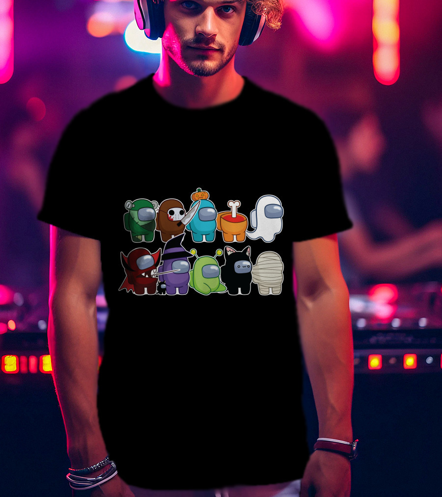 Among Us Halloween Crewmates Costume Collection T-Shirt