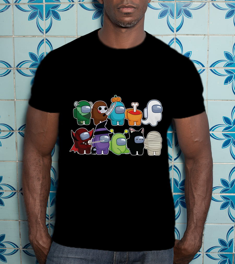 Among Us Halloween Crewmates Costume Collection T-Shirt