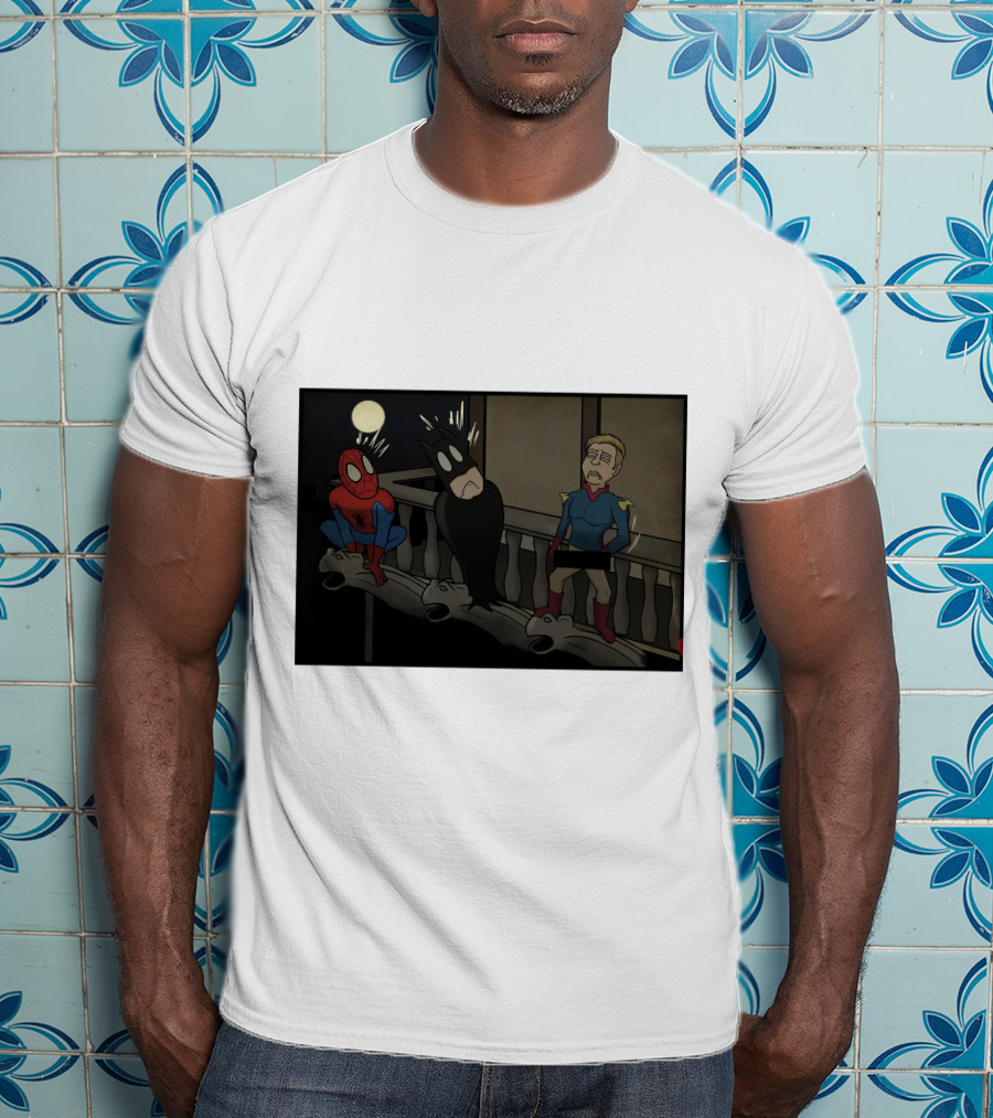 I Can Do What Ever I Want Superheroes On Balcony At Night T-Shirt