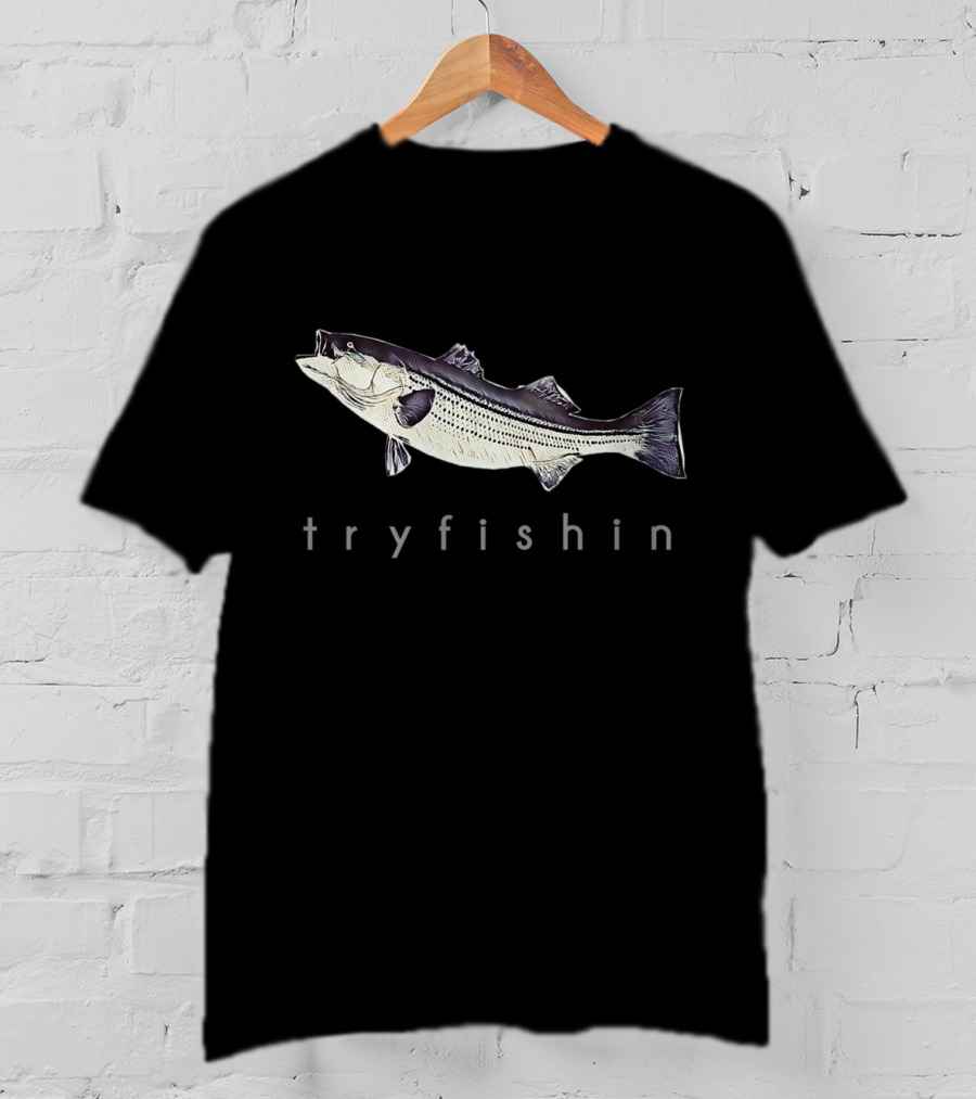 Try Fishin Atlantic Striped Bass T-Shirt