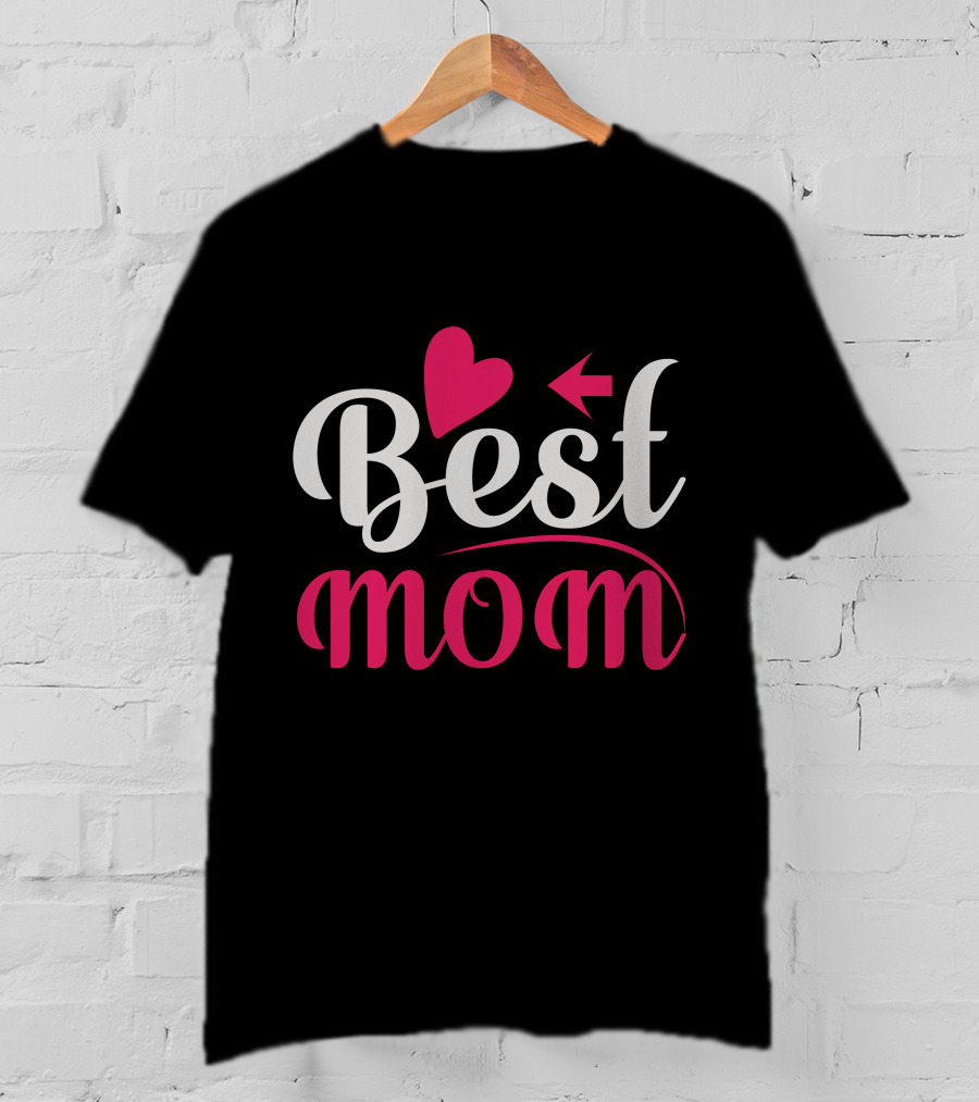 Best Mom Heart Arrow T-Shirt