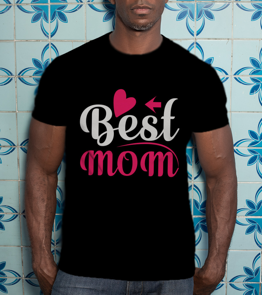 Best Mom Heart Arrow T-Shirt