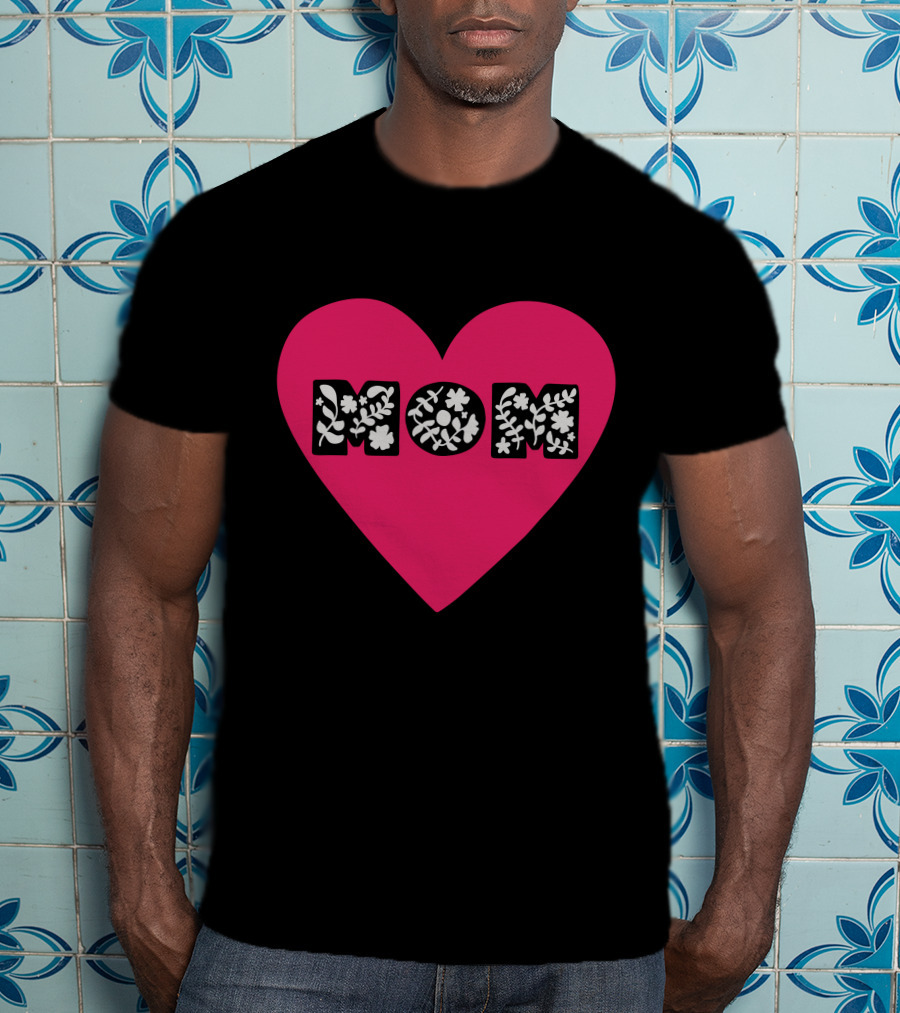 MOM Floral Heart T-Shirt