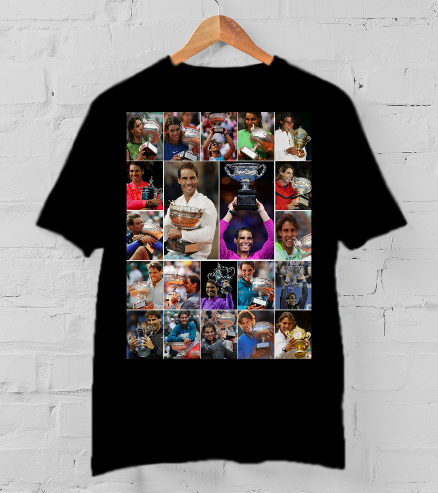 Nadal Trophy Collection 21 Grand Slam Victories T-Shirt
