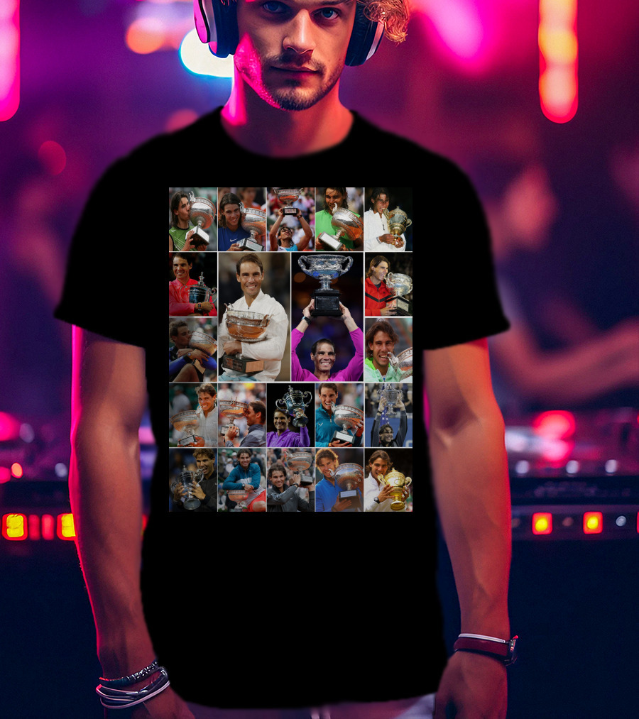 Nadal Trophy Collection 21 Grand Slam Victories T-Shirt