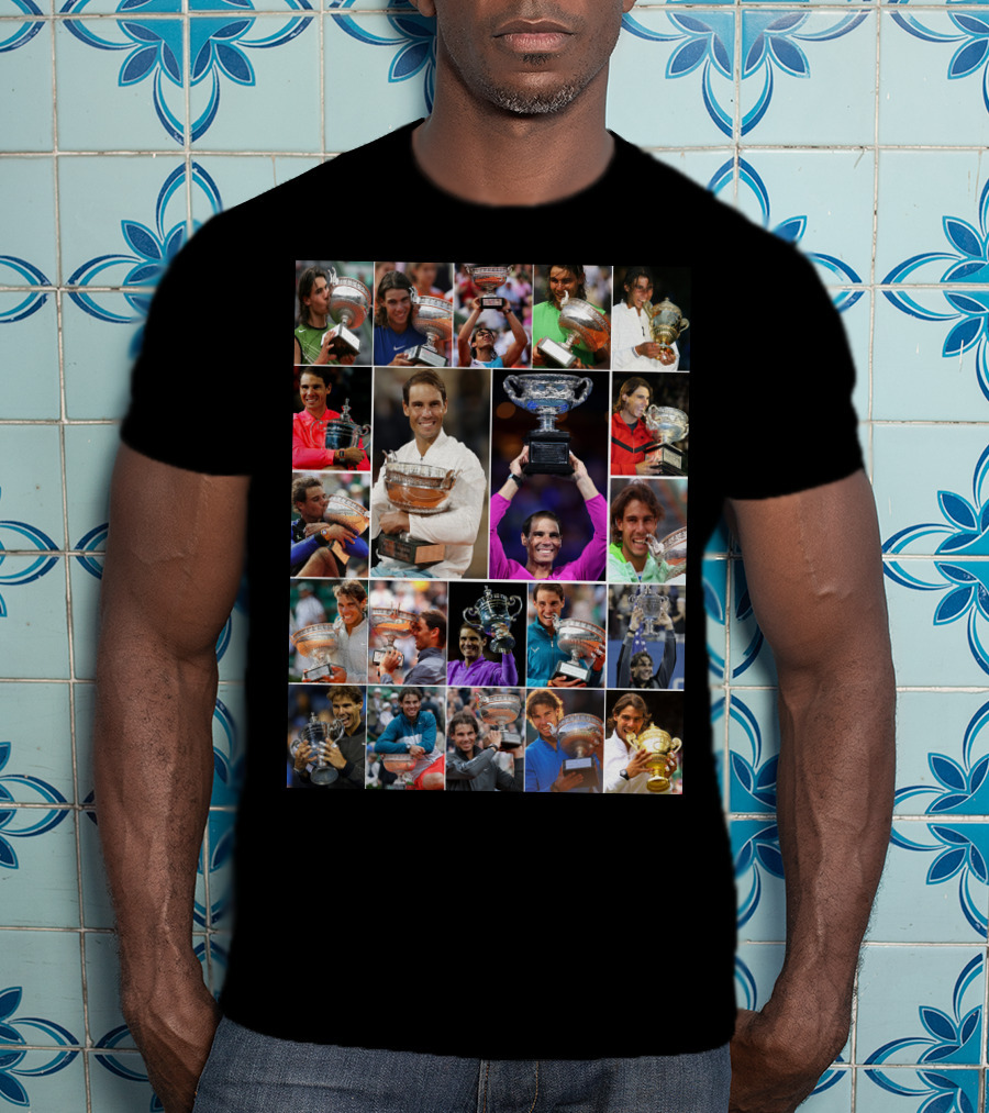 Nadal Trophy Collection 21 Grand Slam Victories T-Shirt