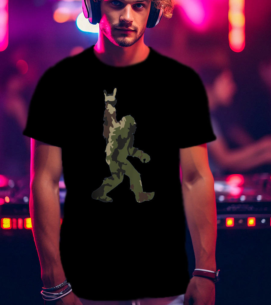 Bigfoot Rockandroll Camo T-Shirt