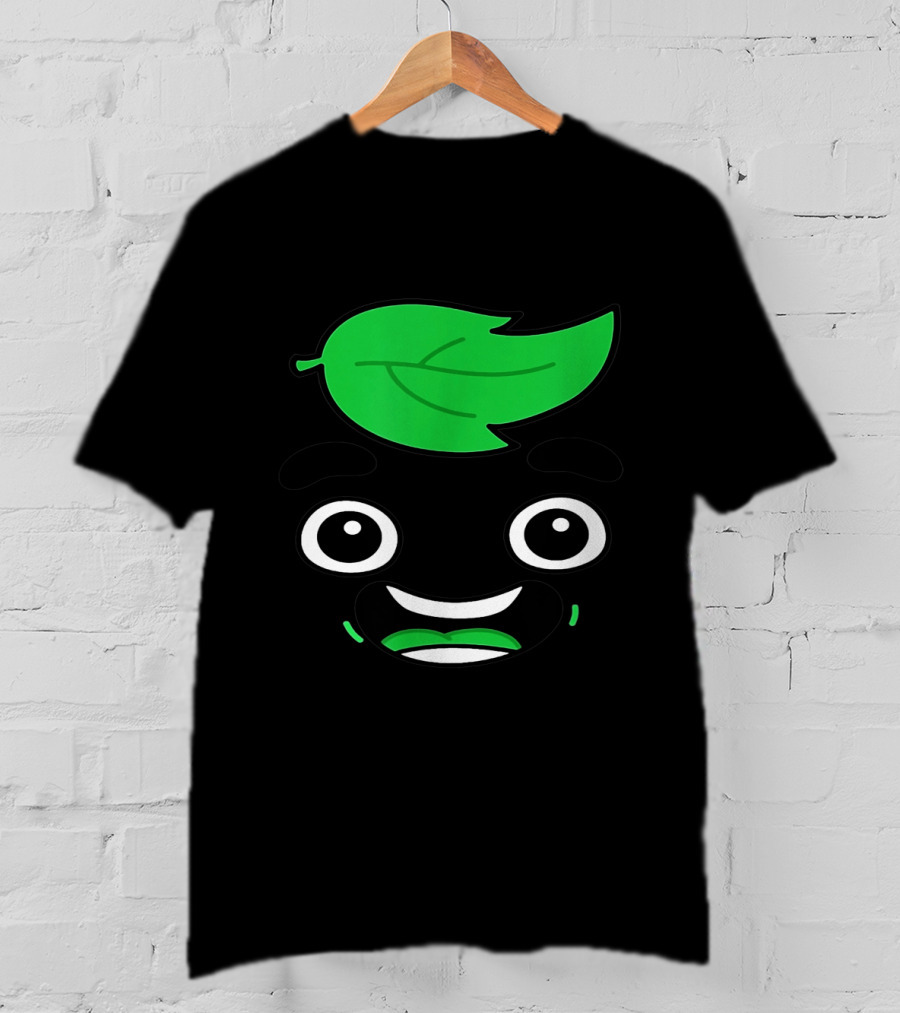 Guava Juice Box Lover Leafy Smiling Face T-Shirt