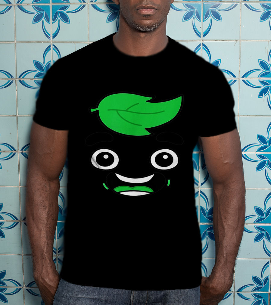 Guava Juice Box Lover Leafy Smiling Face T-Shirt