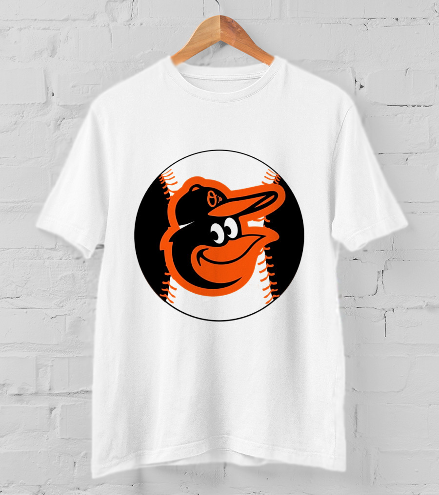 Orioles Baseball Logo Hot Dog Race Fun T-Shirt