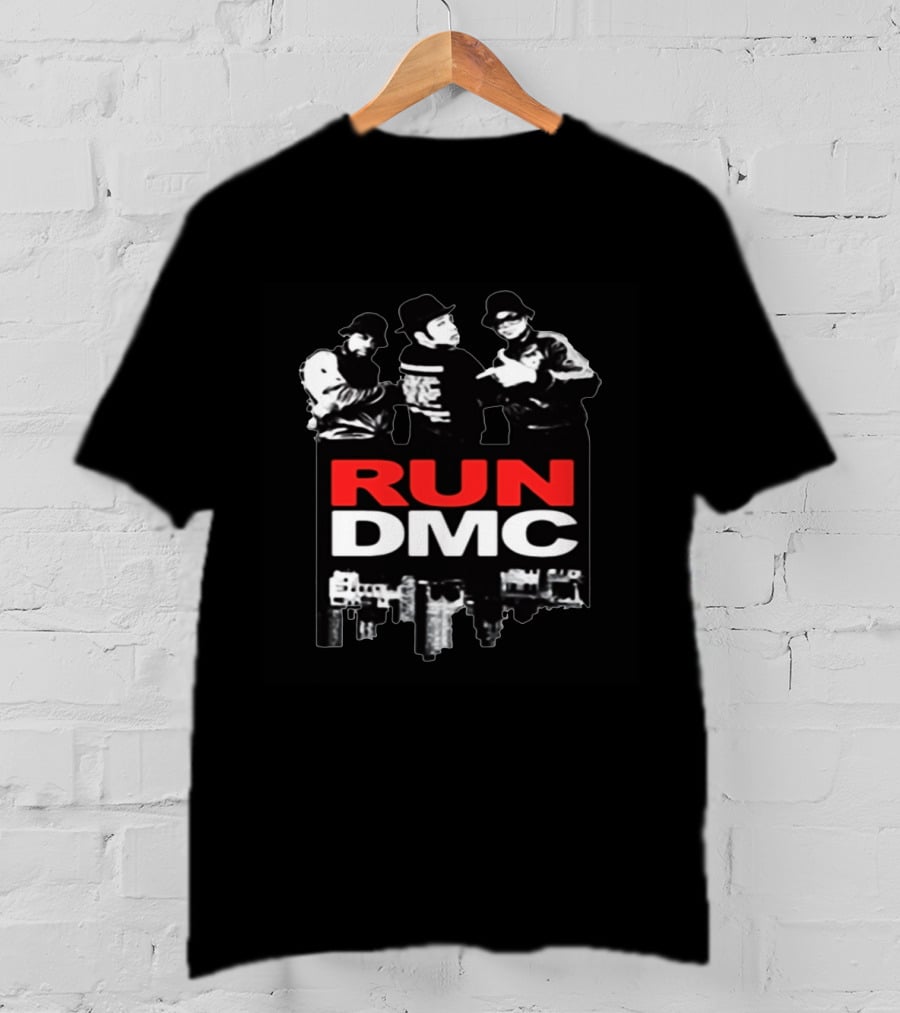 RUN DMC Iconic Hip Hop Group Silhouette And Logo On Storenvy T-Shirt