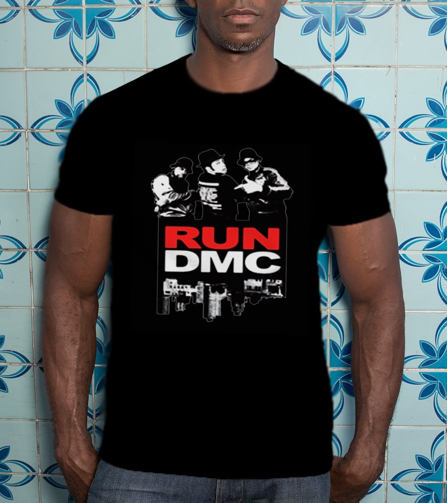 RUN DMC Iconic Hip Hop Group Silhouette And Logo On Storenvy T-Shirt