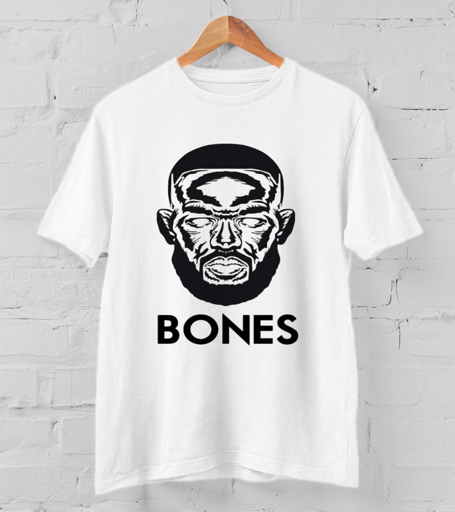 Bones Face Illustration Cool Man Jon Bones Jones T-Shirt