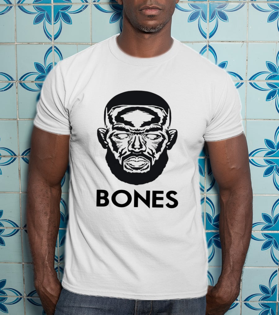 Bones Face Illustration Cool Man Jon Bones Jones T-Shirt