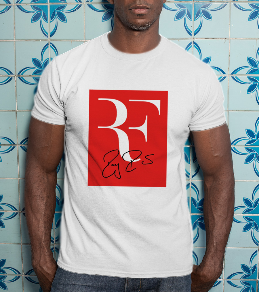 RF Roger Federer Signature Red Background Perfect Tennis T-Shirt