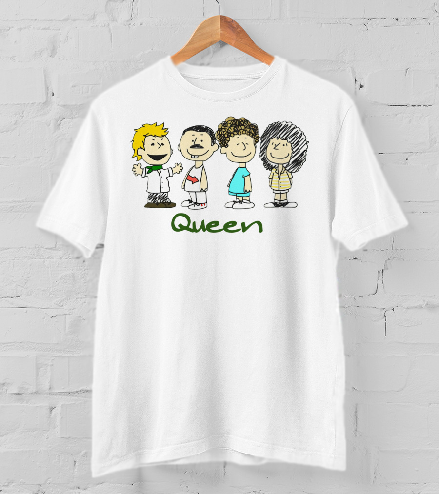 Peanuts Characters Dressed As Queen Band Members T-Shirt