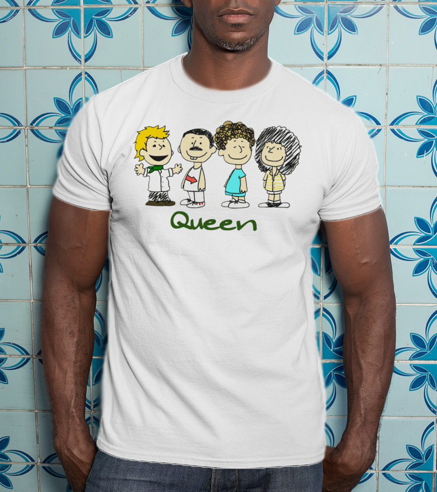Peanuts Characters Dressed As Queen Band Members T-Shirt