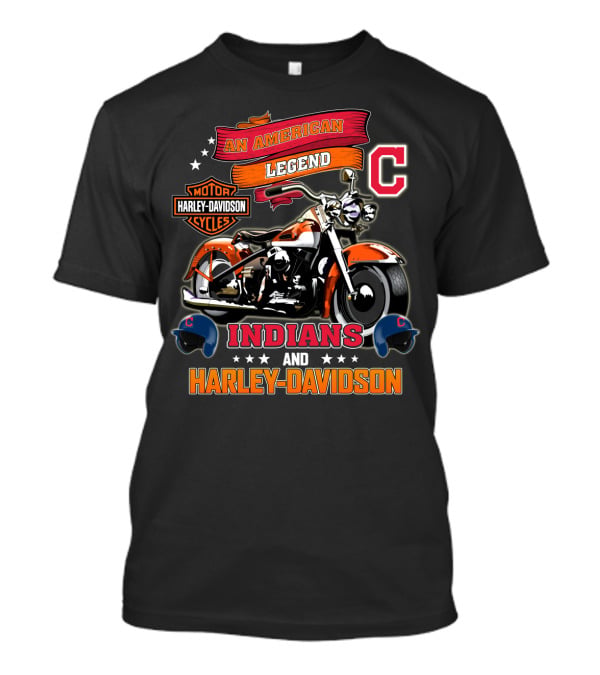 An American Legend Indians And Harley Davidson Motor Cycles C T-Shirt